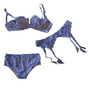 3️⃣ Piece Lingerie Set | 32f 32ddd L XL  |  Montelle Intimates